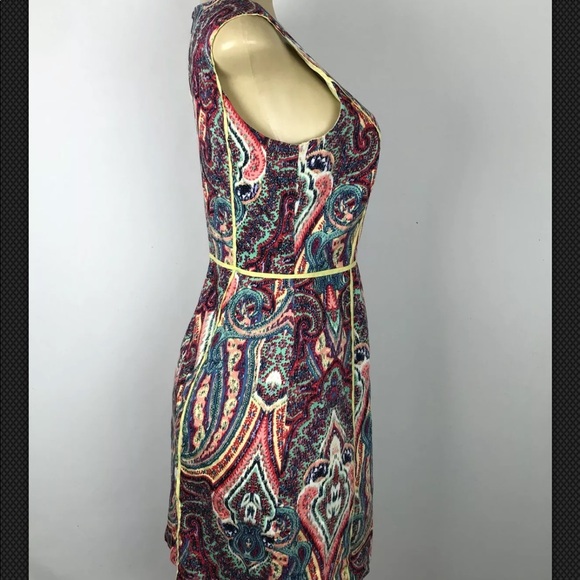 Robbie Bee Dress sz 6 Sleeveless Paisley - Picture 4 of 6